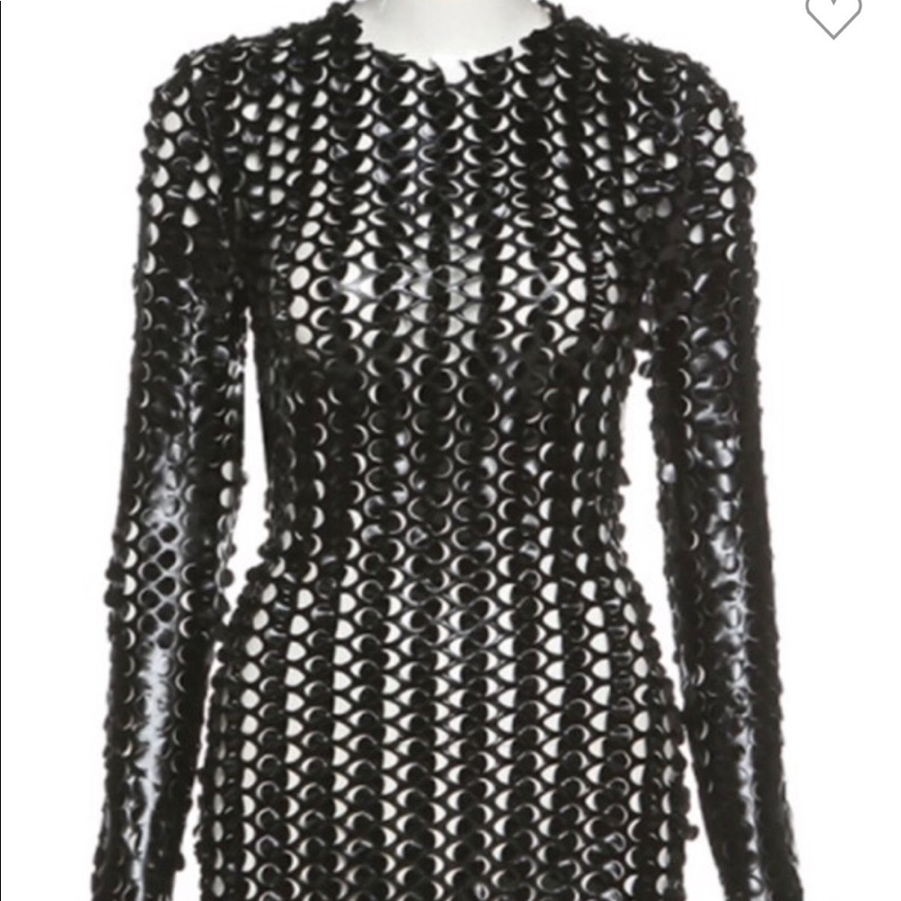 Long sleeve round neck sexy slim bag hip dress